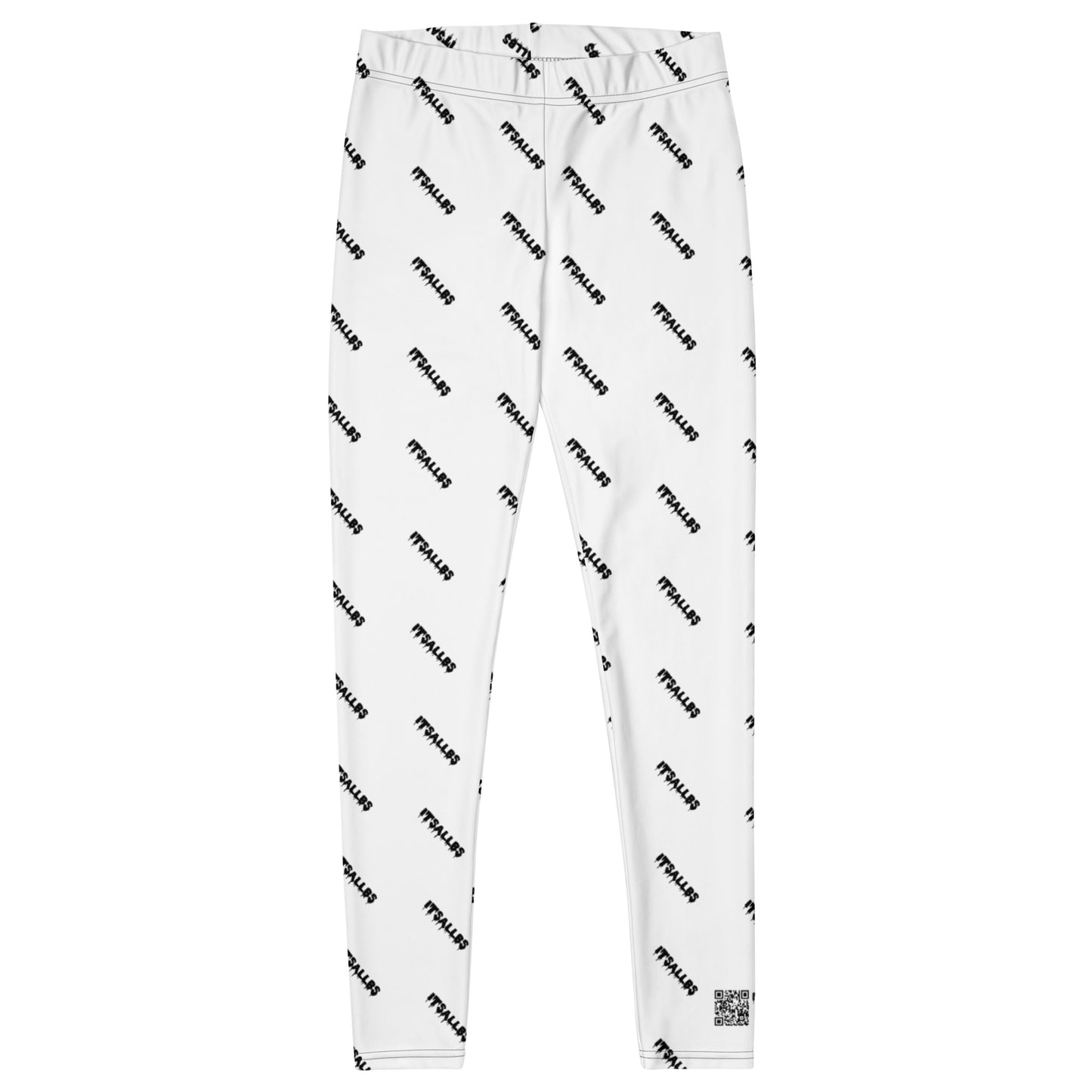 White Logo Leggings