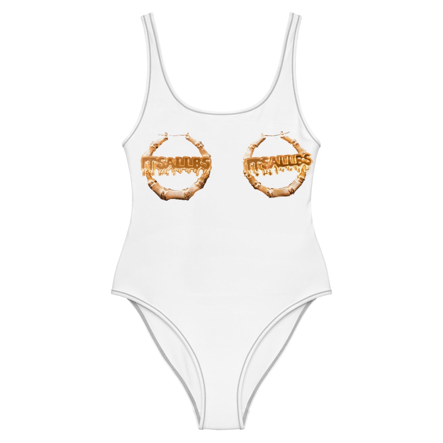 White Bamboo One-Piece Swimsuit