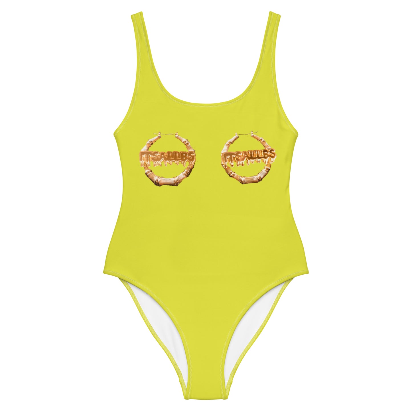 Neon Bamboo One-Piece Swimsuit