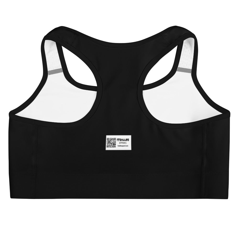 Black Logo Sports bra