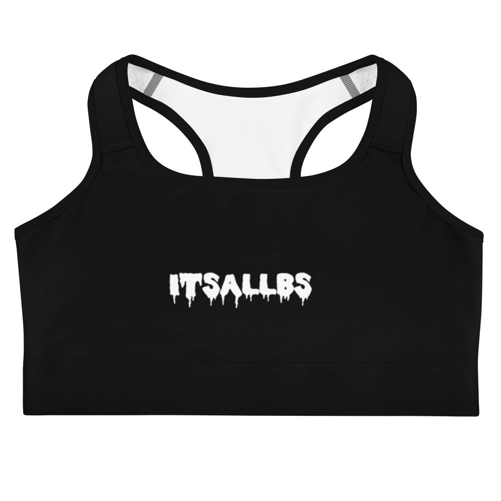 Black Logo Sports bra