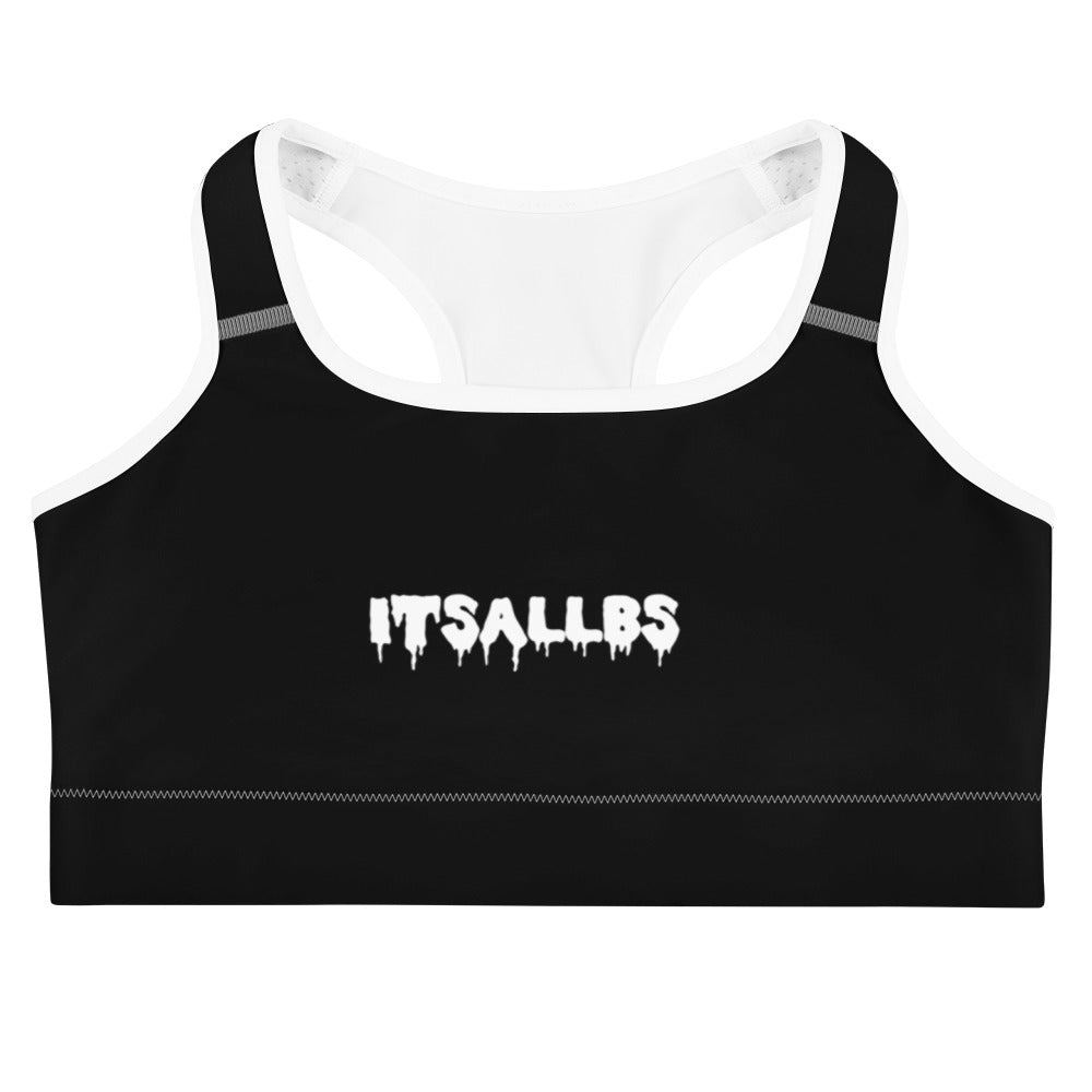 Black Logo Sports bra