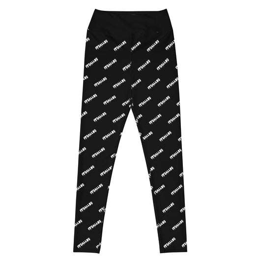 Black Logo Yoga Leggings