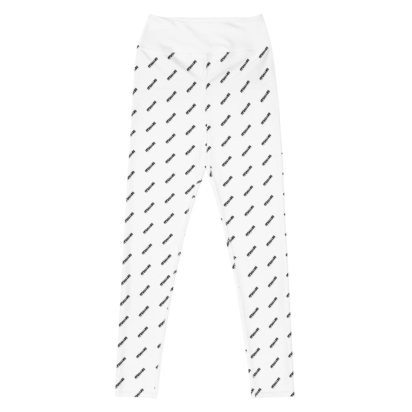 White Logo Yoga Leggings