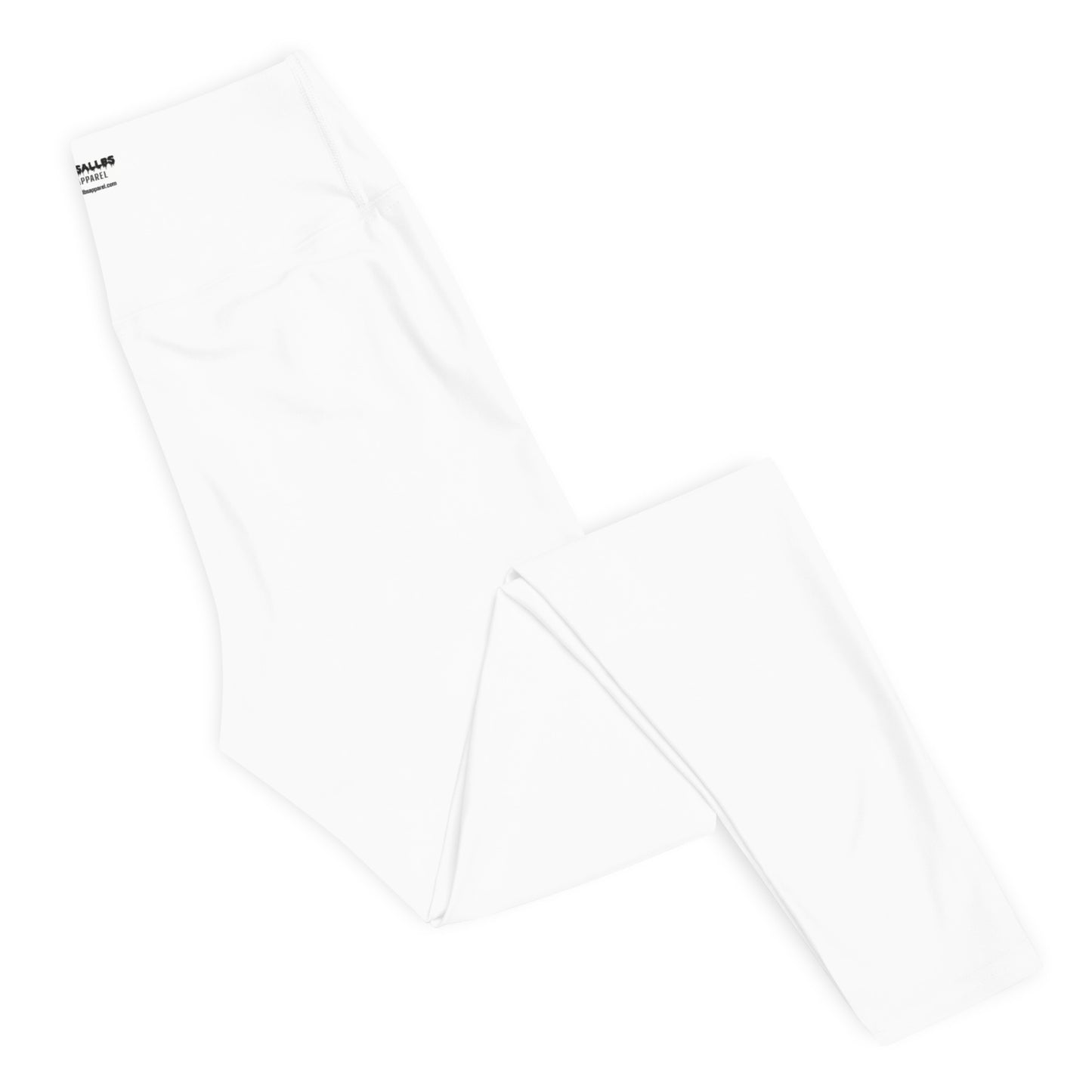 White Left Bamboo Yoga Leggings