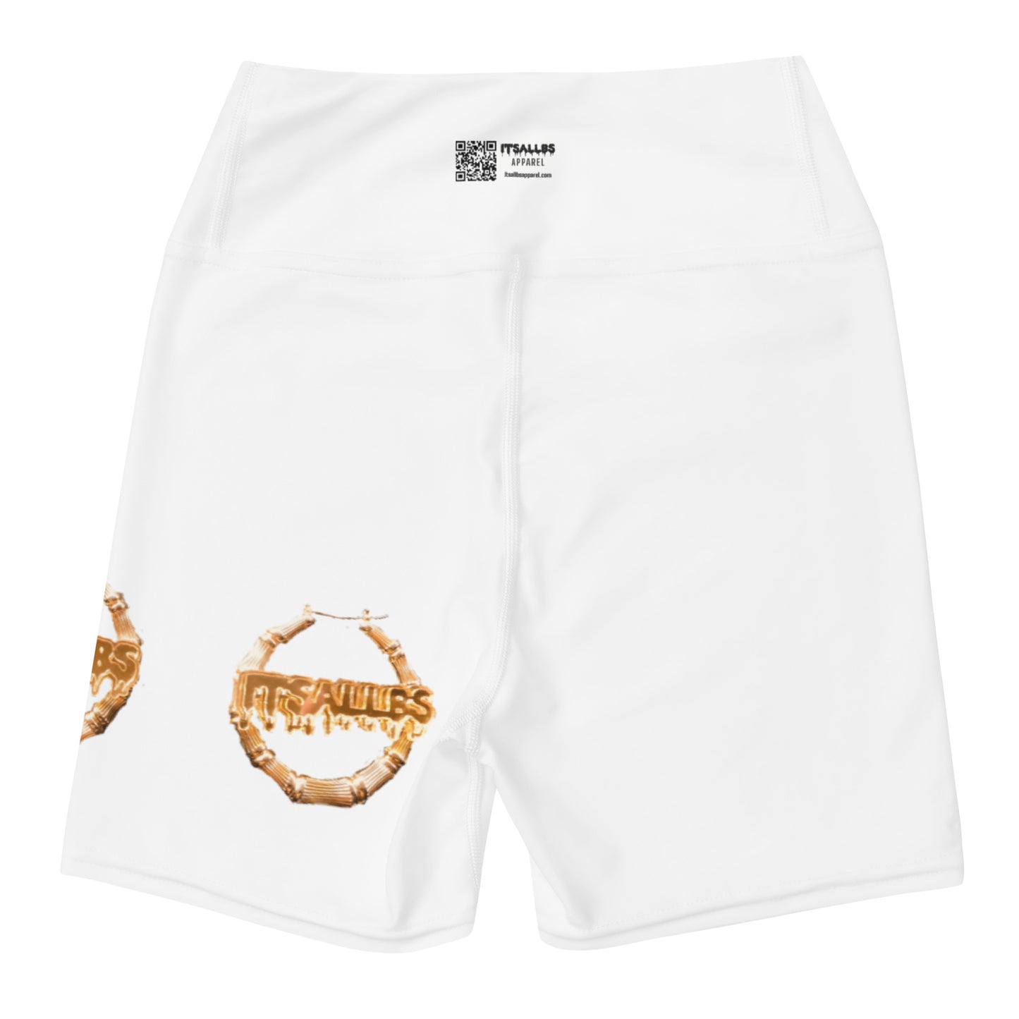 White Bamboo Yoga Shorts