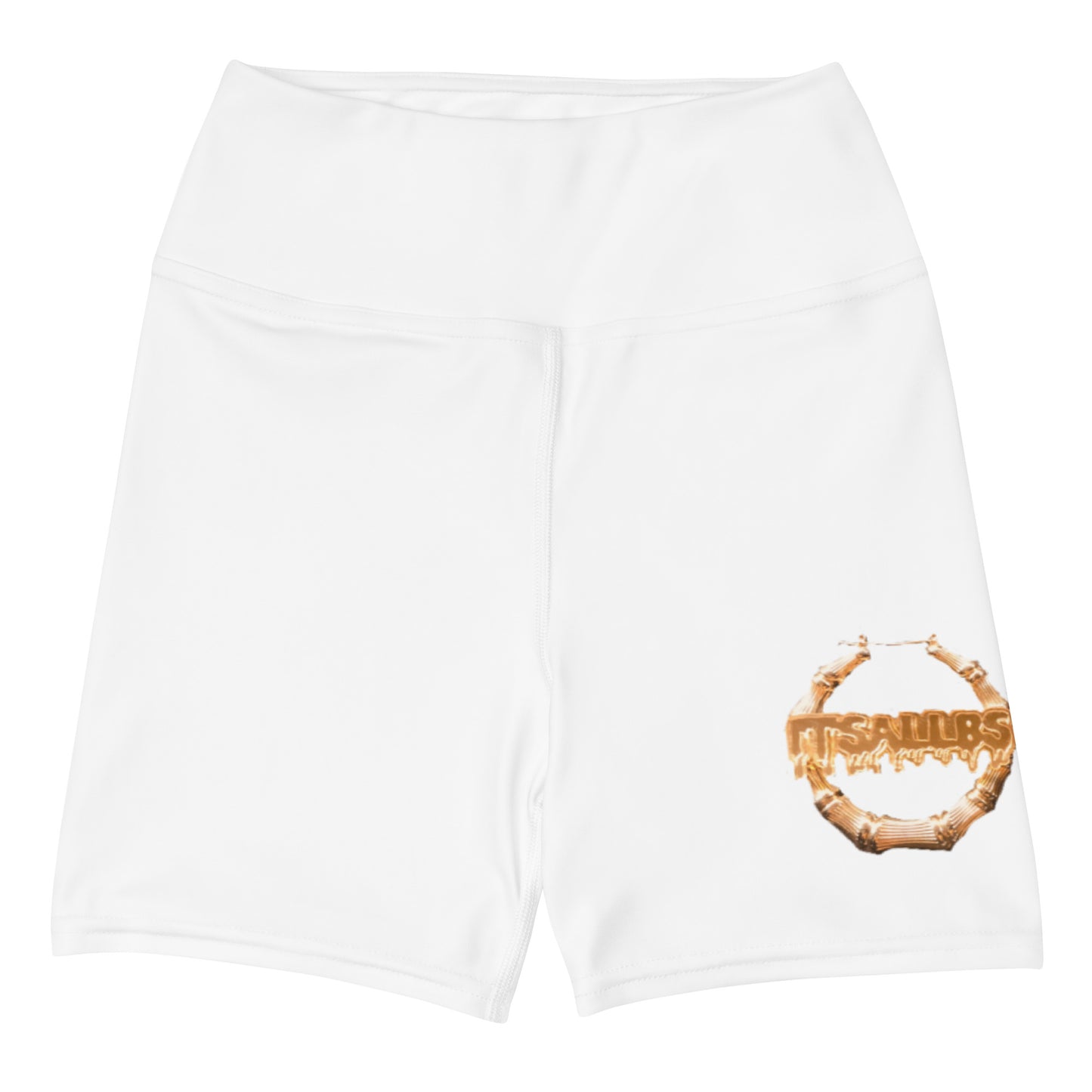 White Bamboo Yoga Shorts