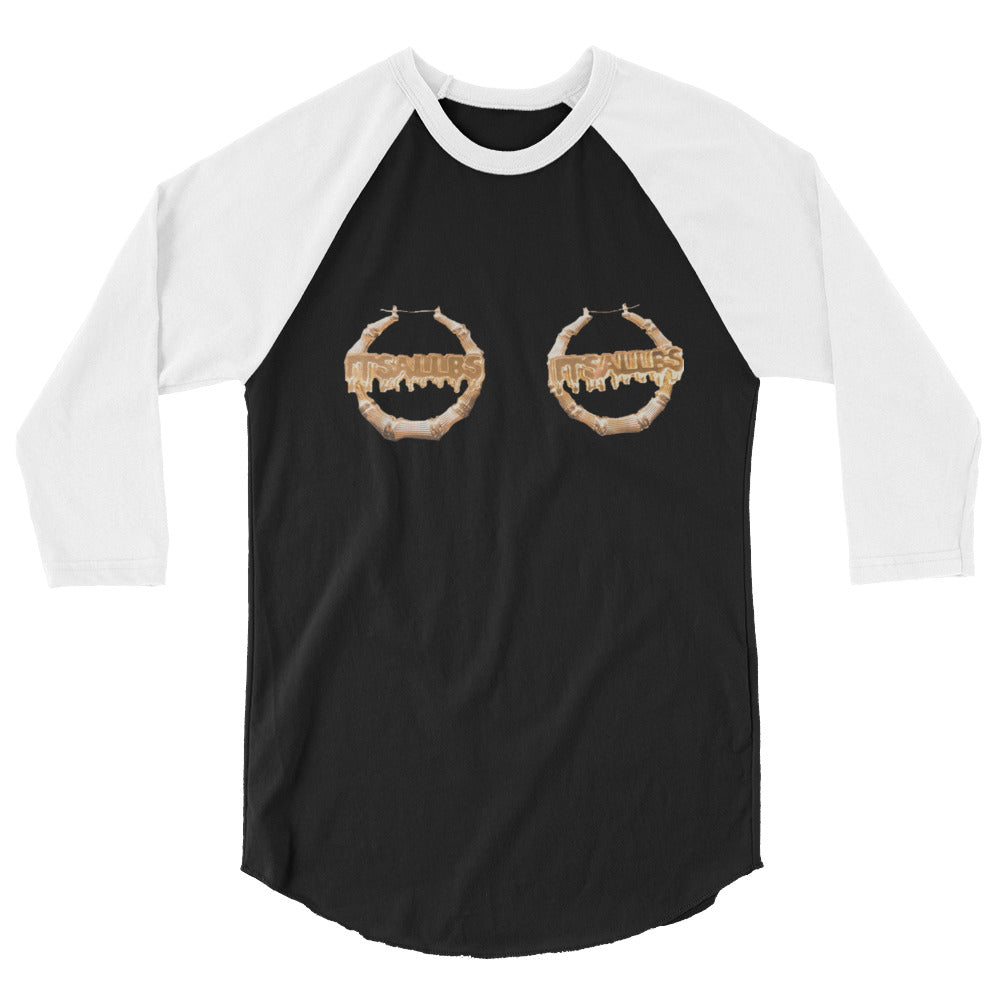 3/4 sleeve raglan shirt