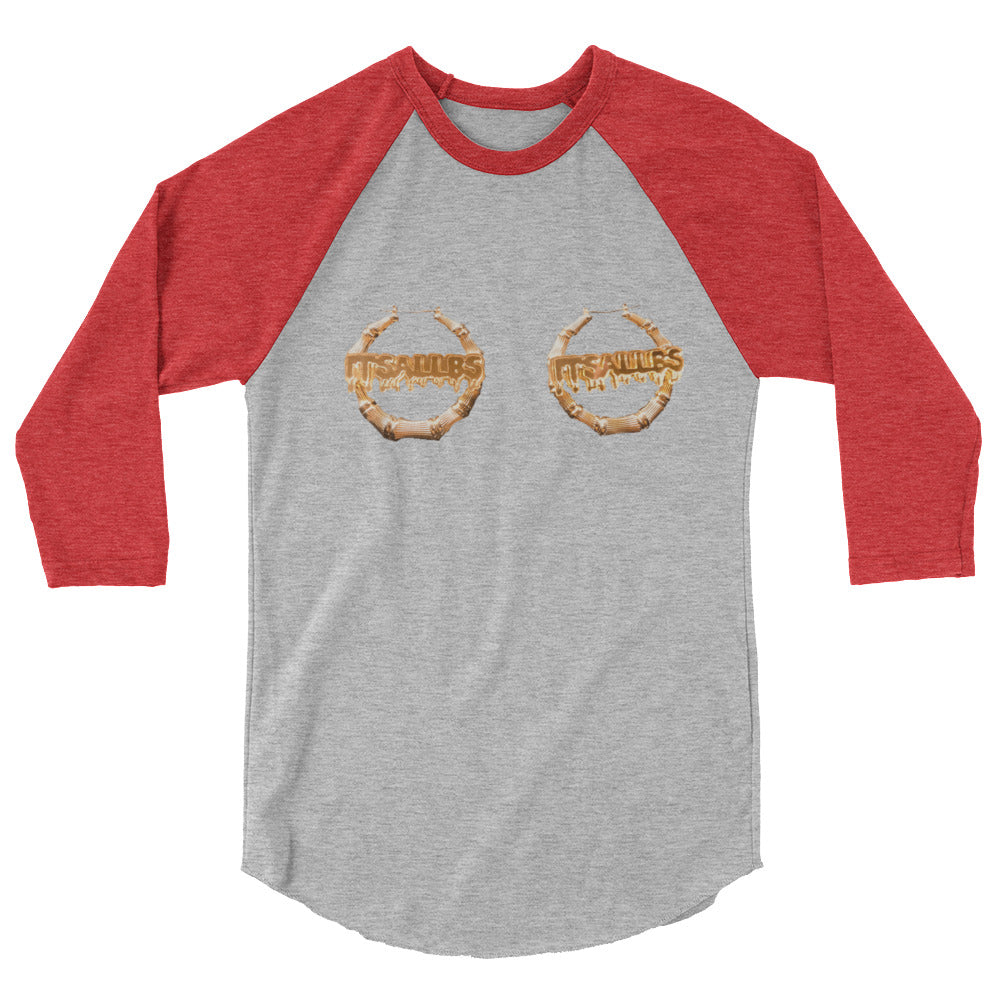 3/4 sleeve raglan shirt