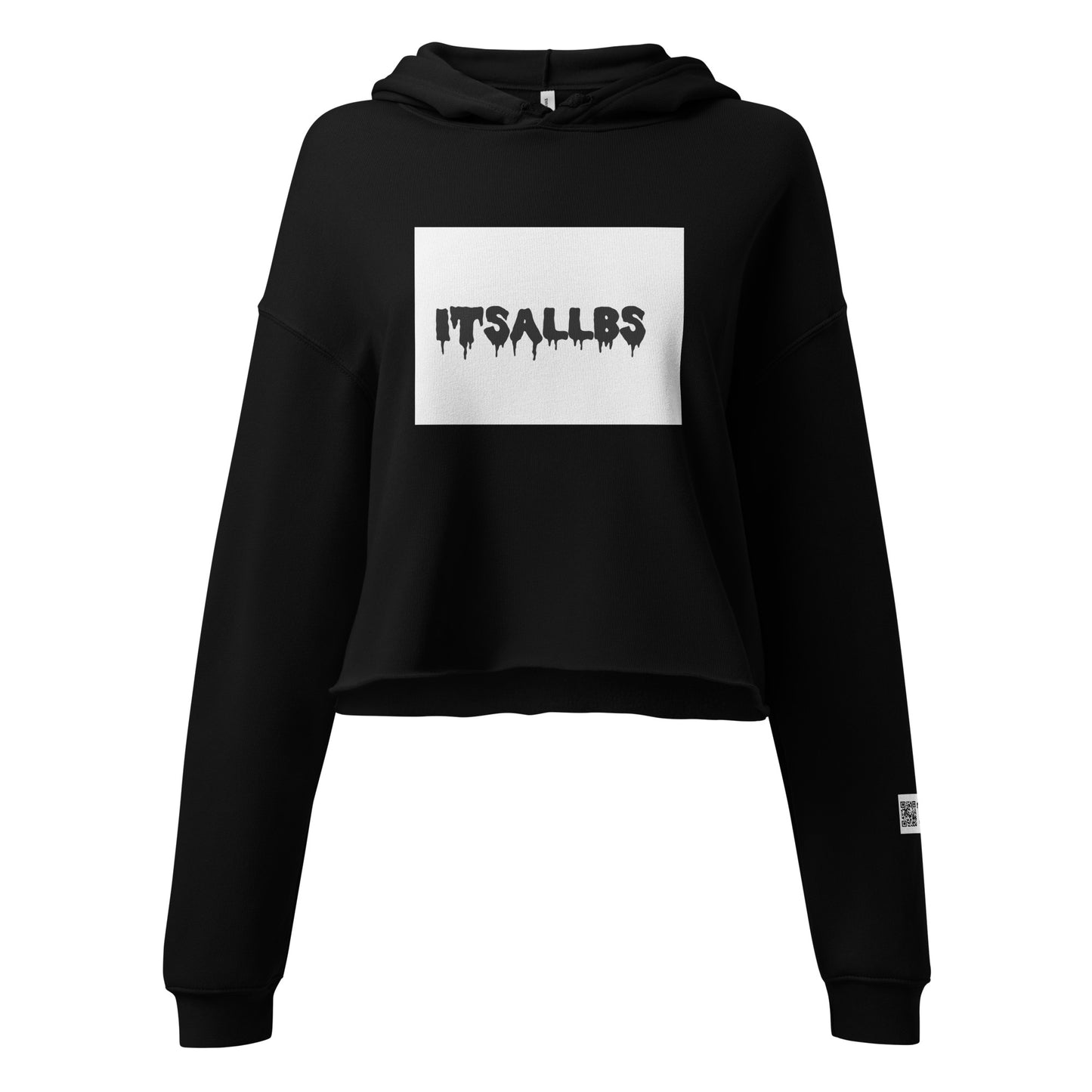 Black Crop Hoodie