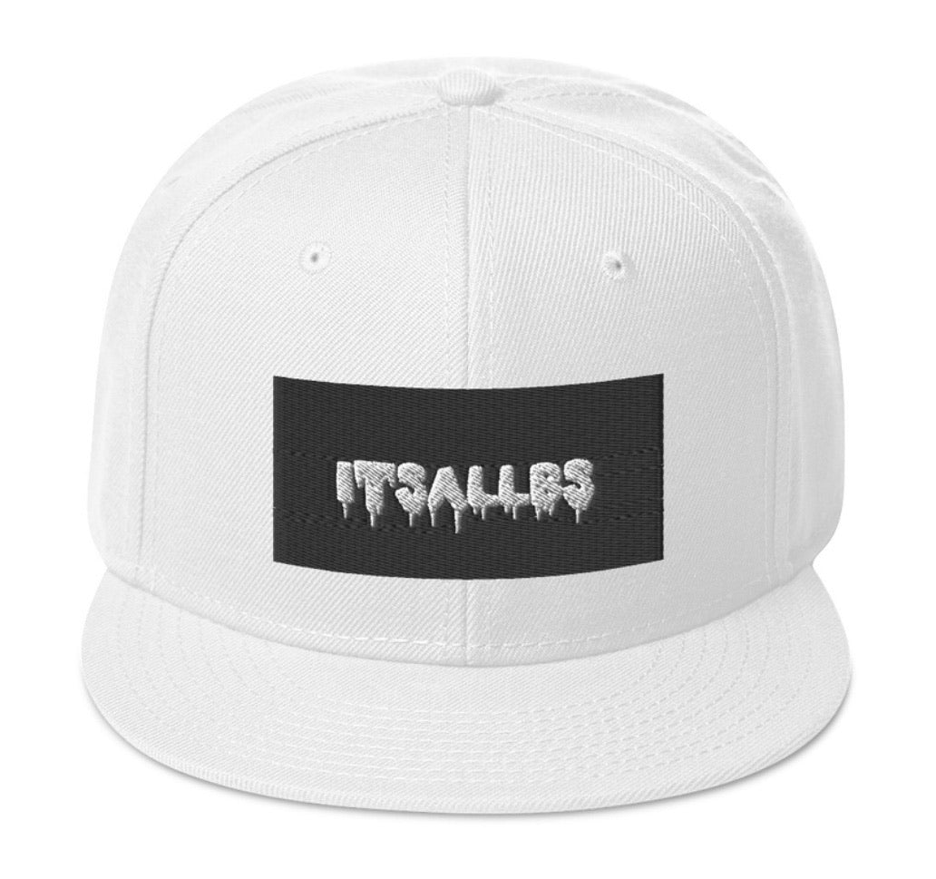 White Flat Bill Cap